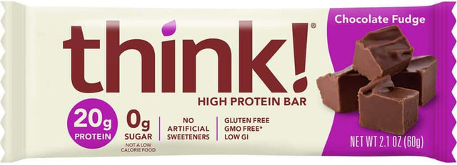 Thinkthin Protein Bar, Gluten Free Chocolate Fudge, 10 Count