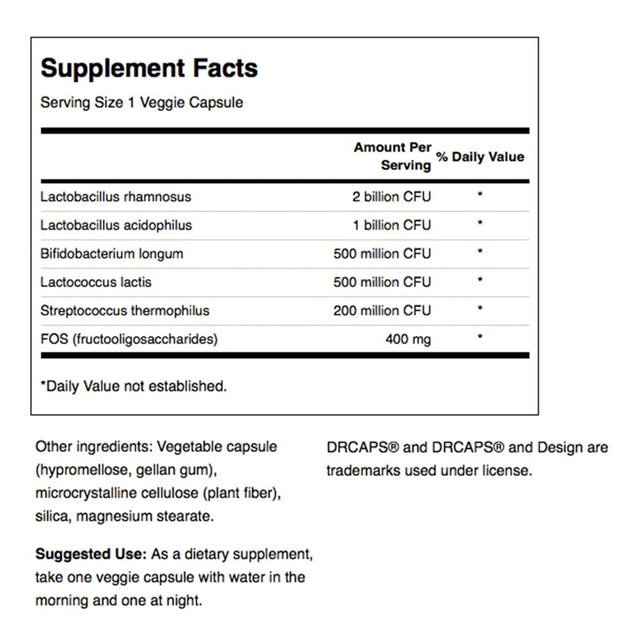 Swanson Probiotic Complex Vegetable Capsules, 4 Billion Cfu, 120 Count