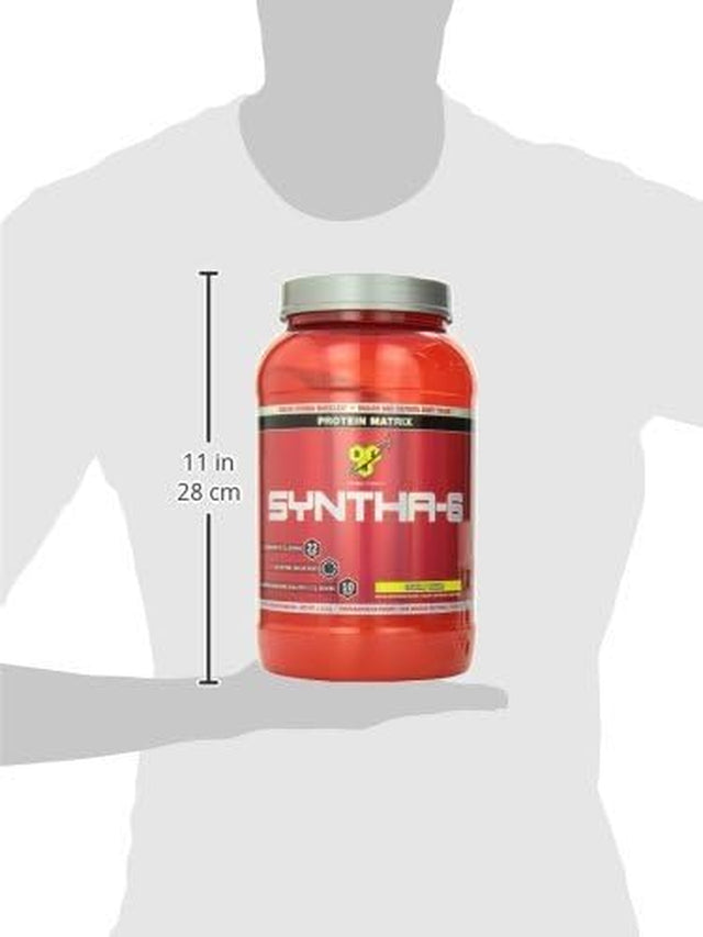 BSN SYNTHA-6 Whey Protein Powder, Micellar Casein, Milk Protein Isolate, Banana, 28 Servings (Packaging May Vary), 2.91 Pound (Pack of 1)