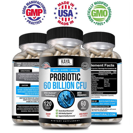 Probiotic Supplement - Supports Gut Health, Improves Digestion, Reduces Flatulence, Gut Relief, Immune System Support