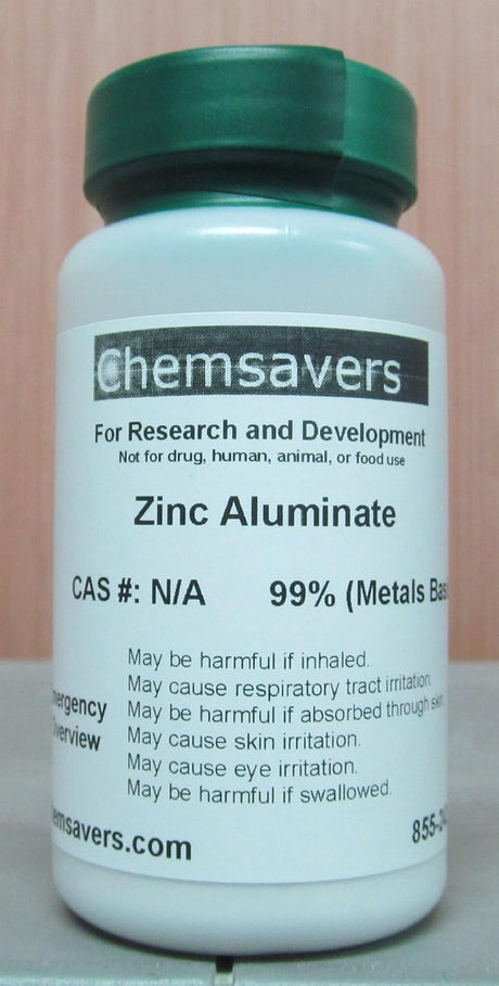 Zinc Aluminate, 99% (Metals Basis), Certified, 25G