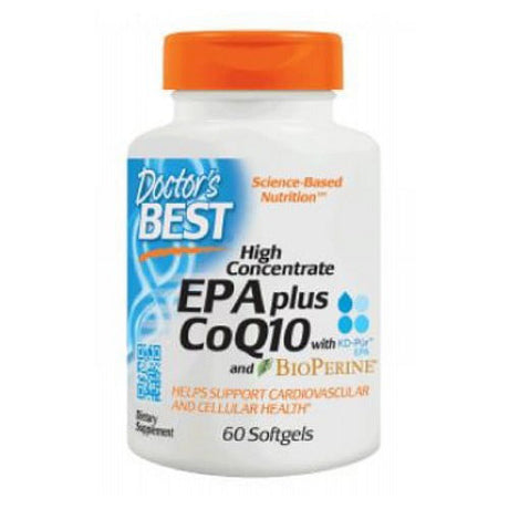 "Doctors Best High Concentrate EPA plus Coq10 with Kd-Pur, 60 Softgels"