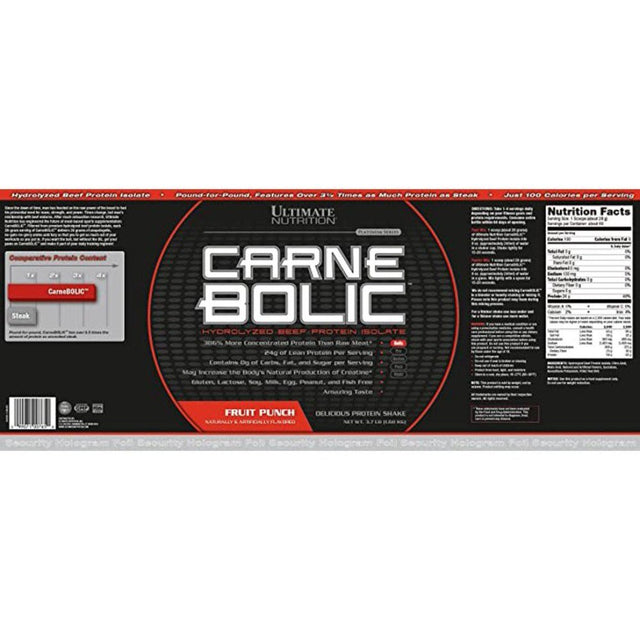 Ultimate Nutrition Carne Bolic Beef Isolate Protein Powder-3.7Lb