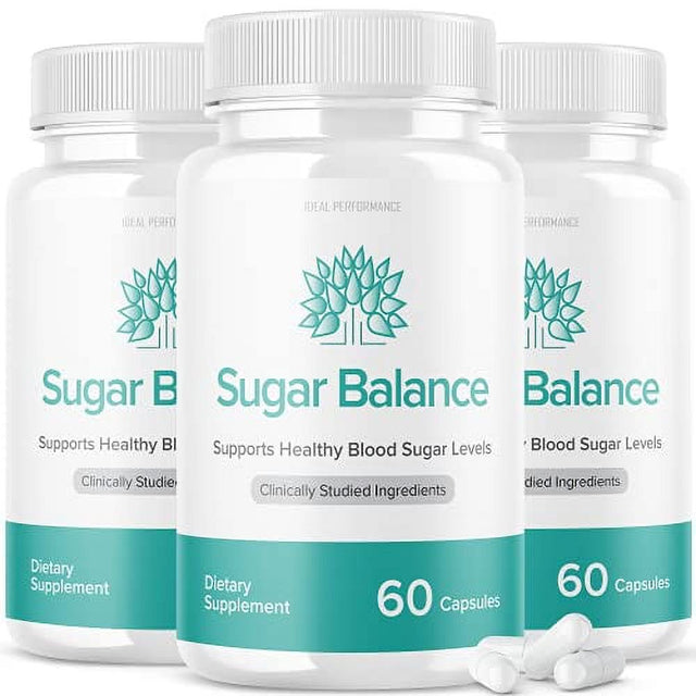 Sugar Balance Pills Supplement for Diabetes Sugarbalance Healthy Blood Sugar Levels (3 Pack - 180 Capsules)