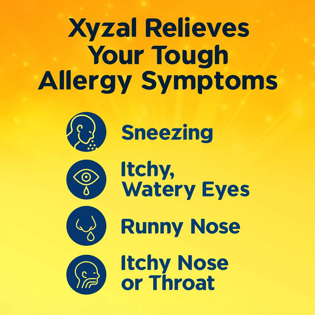 Xyzal Allergy Tablets 24-Hour Allergy Relief, Original Prescription Strength, 55 Ct