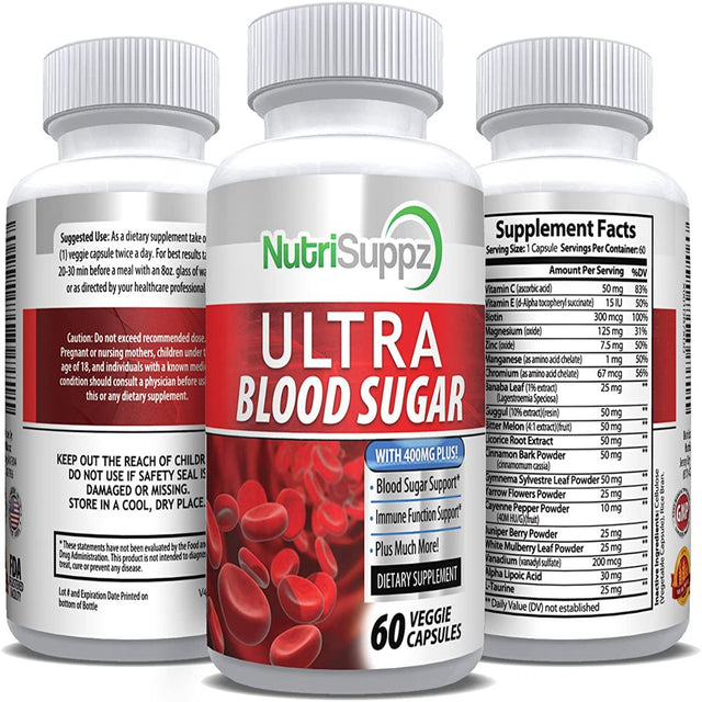 Regulate Your Blood Sugar with Nutrisuppz Blood Sugar Supplement - Achieve Optimal Glucose Balance for a Healthier You