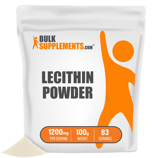 Bulksupplements.Com Lecithin Powder - Soy Lecithin - Milk Production Increase - Lactation Support (100 Grams - 3.5 Oz)