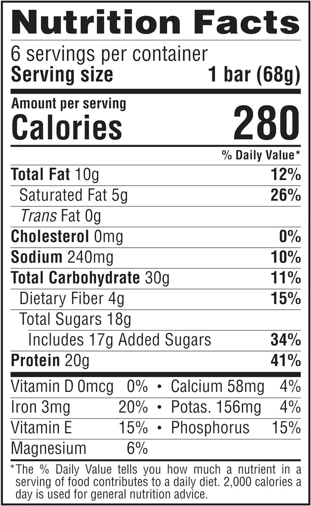 CLIF Builders - Vanilla Almond Flavor - Protein Bars - Gluten-Free - Non-Gmo - Low Glycemic - 20G Protein - 2.4 Oz. (6 Pack)