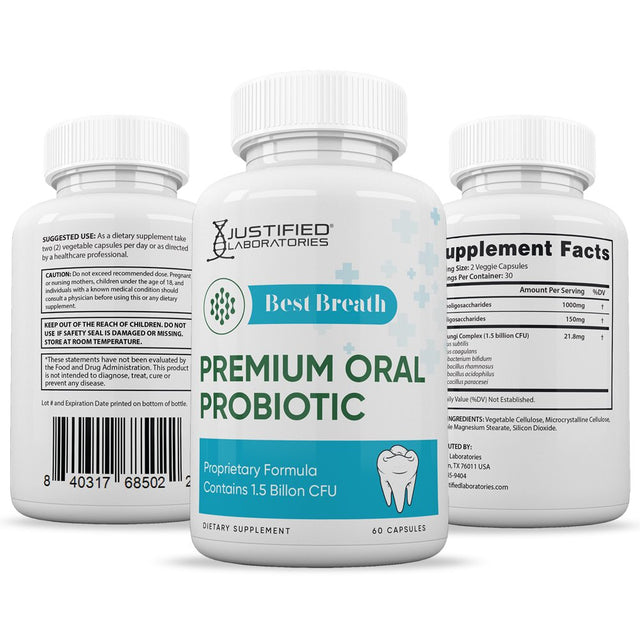 (10 Pack) Best Breath 1.5 Billion CFU Probiotic Oral Support 600 Capsules