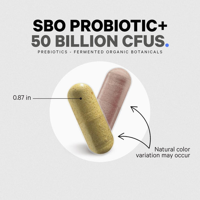 Codeage SBO Probiotics 50 Billion CFU, Soil-Based Organisms, Prebiotics, Organic Fermented Botanicals, 90 Ct