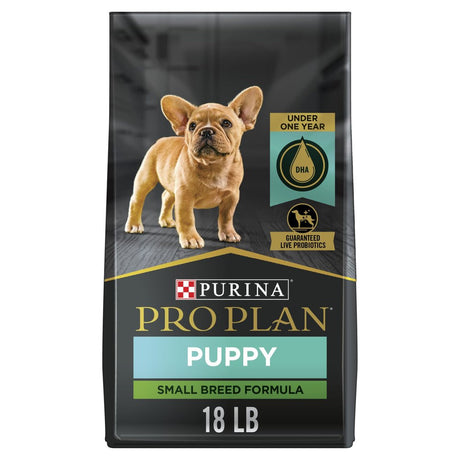 Purina Pro Plan Puppy Dry Dog Food for Small Dogs High Protein, Real Chicken & Rice, 18 Lb Bag