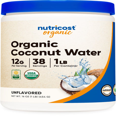 Nutricost Organic Coconut Water Powder, 1Lb, Supplement