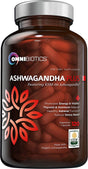 Organic Ashwagandha Supplement 1300 Mg with KSM-66 Extract by Omnibiotics - 120 Vegan Capsules