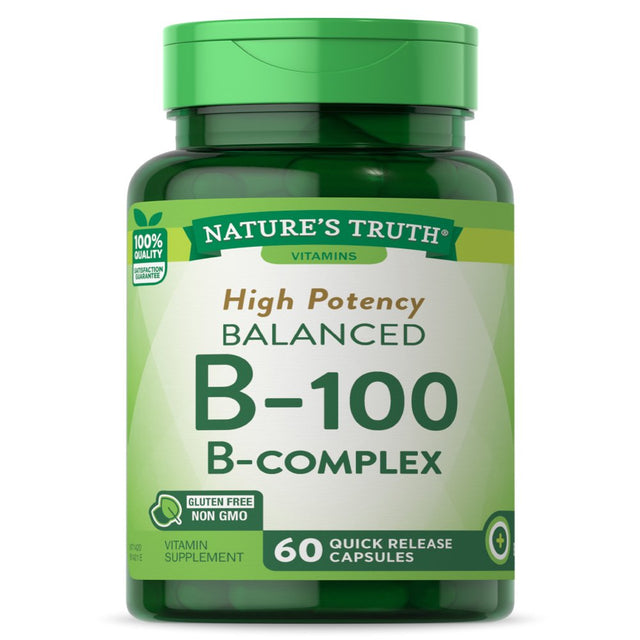 B-100 Complex Vitamin | 60 Capsules | by Nature'S Truth