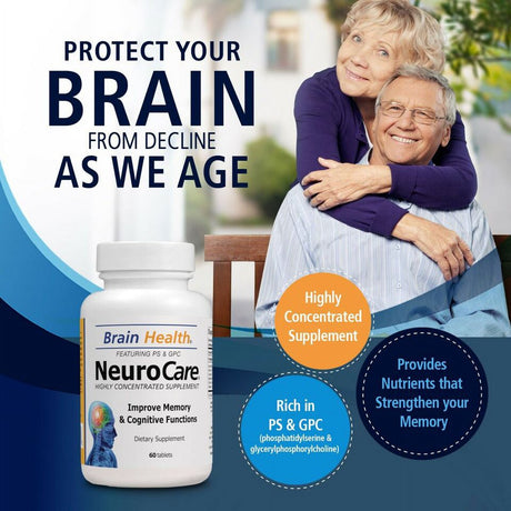 Ne Uro Care Natural Brain Health Supplement Support -60 Tablets