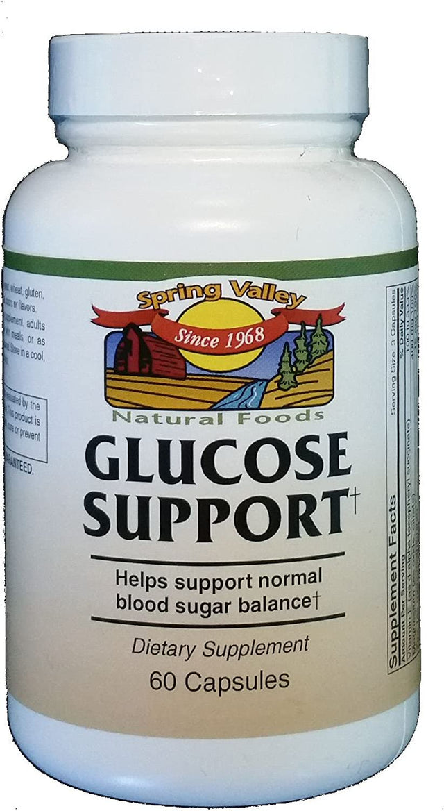 Holly Hill Health Foods, Glucose Support ((Helps Support Normal Blood Sugar Balance*), 60 Capsules