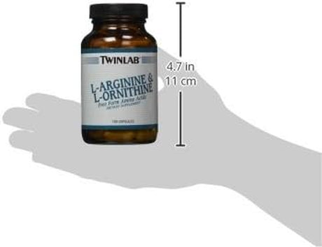 Twinlab L-Arginine and L-Ornithine, 100 Capsules