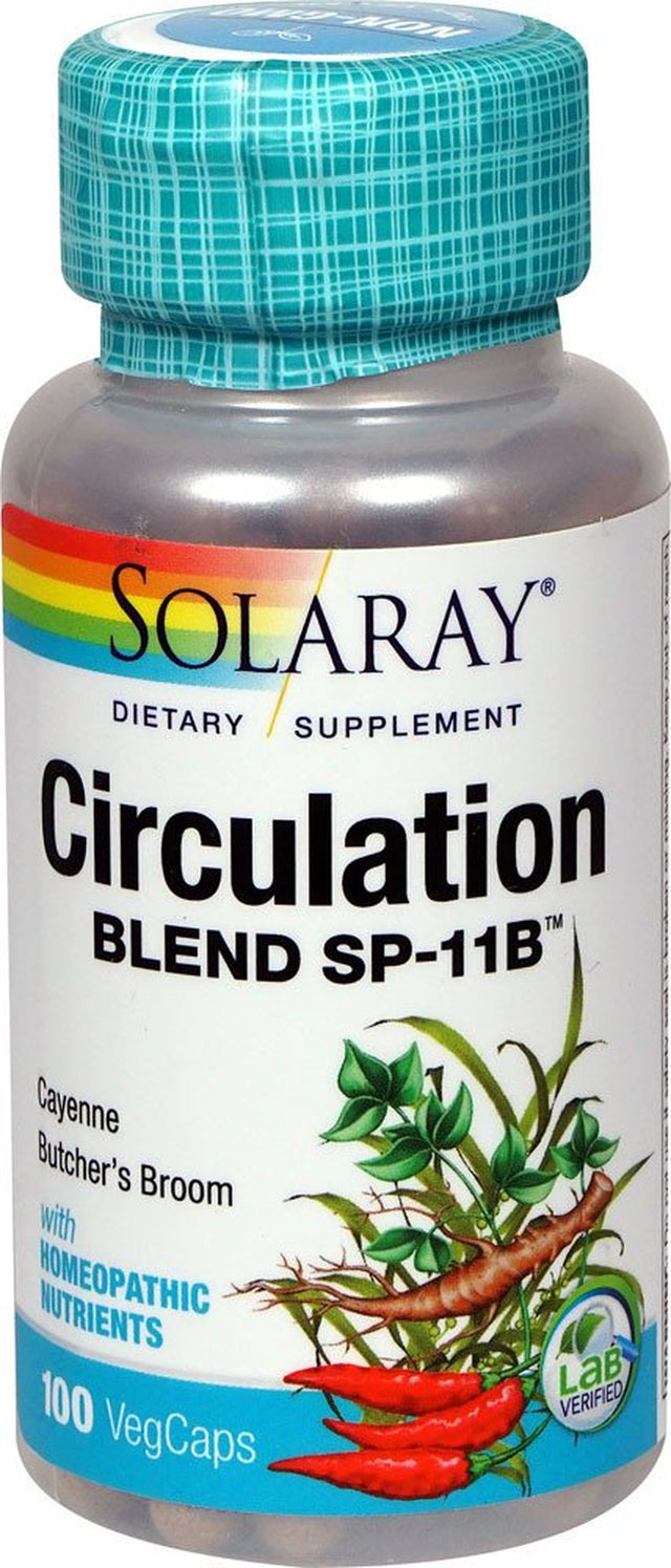 Solaray Circulation Blend SP-11B -- 100 Vegcaps