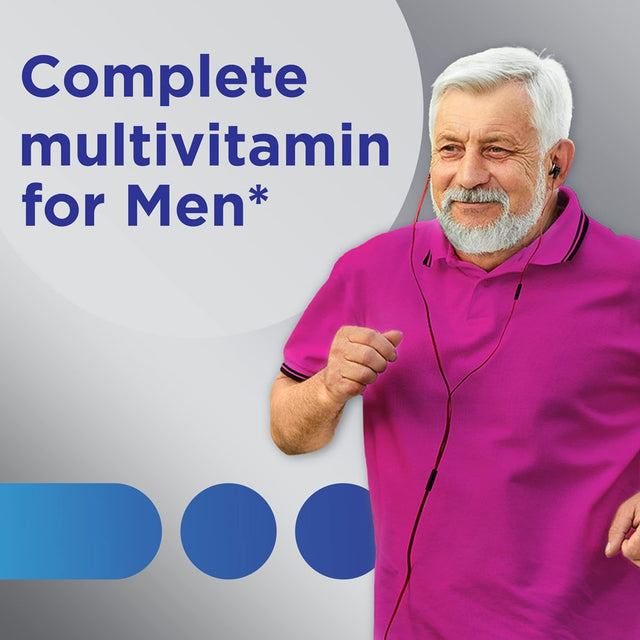 Centrum Silver Multivitamin for Men 50 Plus, Multimineral Supplement, Vitamin D3, B-Vitamins and Zinc, Gluten Free, Non-Gmo Ingredients, Supports Memory and Cognition in Older Adults - 200 Ct