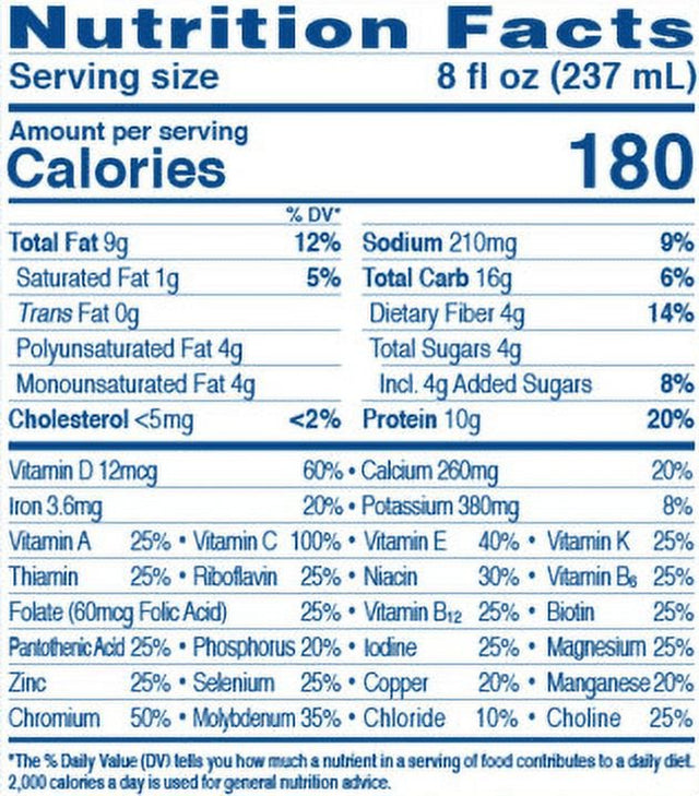 Glucerna Hunger Smart Diabetic Protein Shake, Classic Vanilla, 10 Fl Oz Bottle, 24 Count