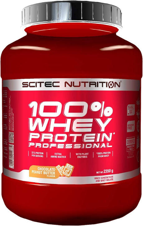 Scitec Nutrition 100% Whey Protein Professional - 5.18 Lbs - Chocolat Peanut Butter