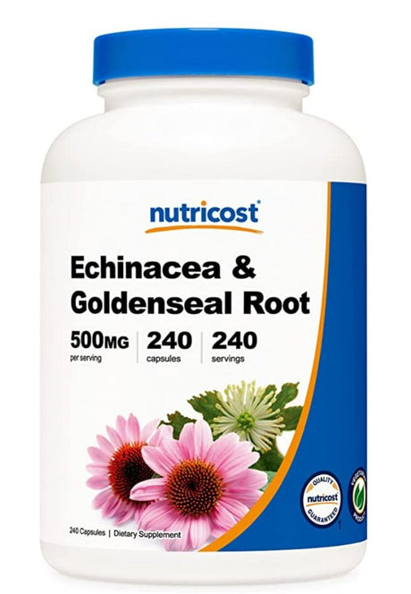Nutricost Echinacea and Goldenseal Root -- 240 Capsules