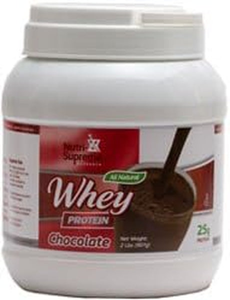 Nutri-Supreme Research Whey Protein Powder Dairy Cholov Yisroel Chocolate Flavor - 2 Lbs.