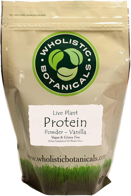 Wholistic Botanicals Live Plant Pea Protein Vanilla Powder