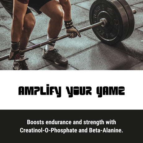 Gridiron Pre-Game: Advanced Athletic Performance Formula for Peak Results. Muscle Endurance Enhancers, Cognitive Boosters Strength, Essential Vitamins, Hydration and Electrolytes, Defeats Fatigue.