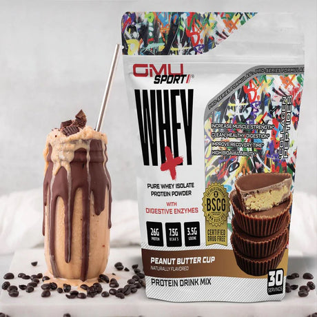 GMU Sport - Double Chocolate Whey+ Protein Powder 30 Servings (30G)