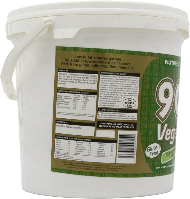 Nutrisport 90+ Protein Vegan Powder 2.5Kg