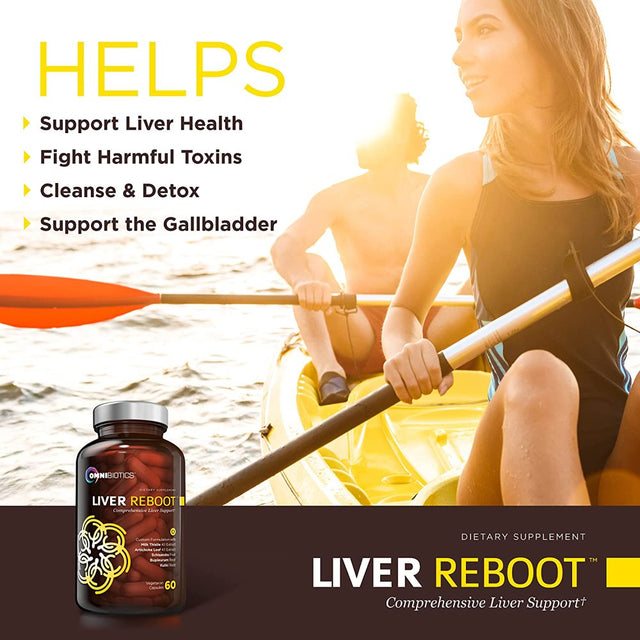 Liver Detox Supplement - Milk Thistle Extract, Globe Artichoke, Dandelion Root - 60 Vegan Capsules