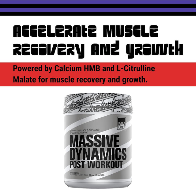 Massive Dynamics Pre-Workout: Strength Surge, Maximized Endurance, Muscle Growth, Performance Boost for Explosive Energy & Focus