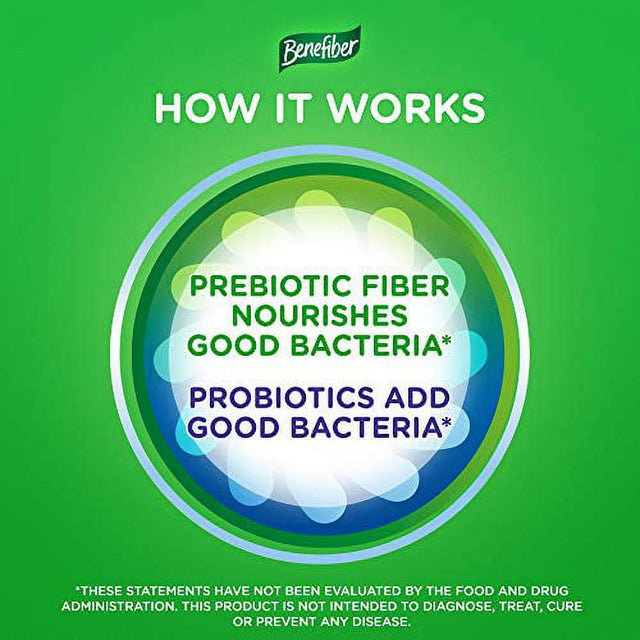 Benefiber Prebiotic Fiber Supplement Gummies for Digestive Health with Probiotics, Fiber Gummies for Adults, Assorted Fruit Flavor - 50 Count