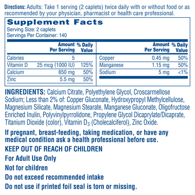 Citracal Maximum plus Calcium Citrate + D3, 280 Caplets