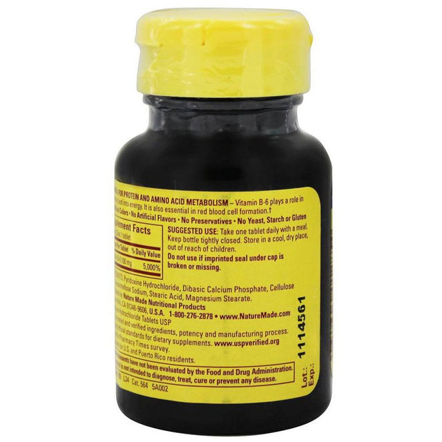 Nature Made Vitamin B-6 100 Mg Tablets 100 Ea