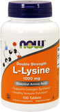 NOW Foods L-Lysine 1000Mg, 100 Count (Pack of 2)