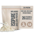 Isopure, Zero Carb 100% Whey Protein Isolate, 25G Protein Powder, Unflavored, 1 Lb