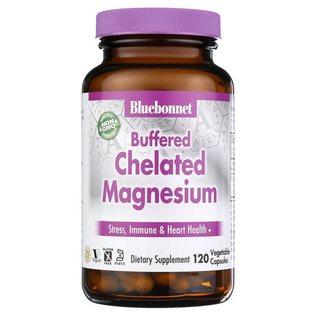 Bluebonnet Nutrition - Buffered Chelated Magnesium - 120 Vegetarian Capsules