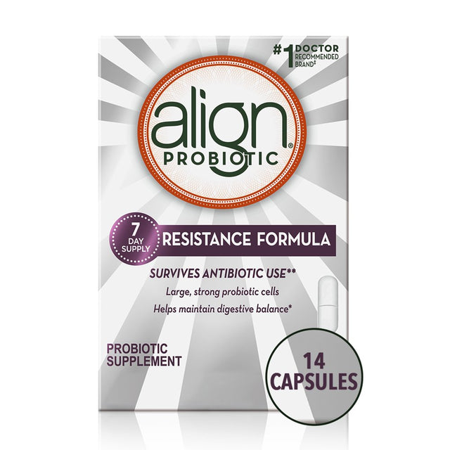 Align Probiotic Supplement Capsules, Antibiotic Resistance, 14 Ct