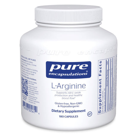 Pure Encapsulations L-Arginine | Supplement to Support Nitric Oxide Production, Immune Support, Memory, Heart Health, and Healthy Blood Flow* | 180 Capsules