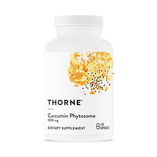 Thorne Curcumin Phytosome 1000 Mg (Meriva), Clinically Studied, High Absorption, Supports Healthy Inflammatory Response in Joints, Muscles, GI Tract, Liver, and Brain, 120 Capsules, 60 Servings