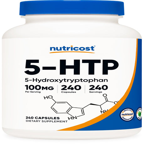 5-HTP, 100 Mg, 240 Capsules, Nutricost