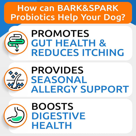 Bark&Spark Probiotics for Dogs, Chicken, 180 Soft Chews, 15.2 Oz (432 G)