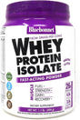 Bluebonnet Nutrition Whey Protein Isolate Powder from Grass Fed Cows, No Sugar Added, Gluten & Soy Free, Kosher Dairy, 17.6 Oz