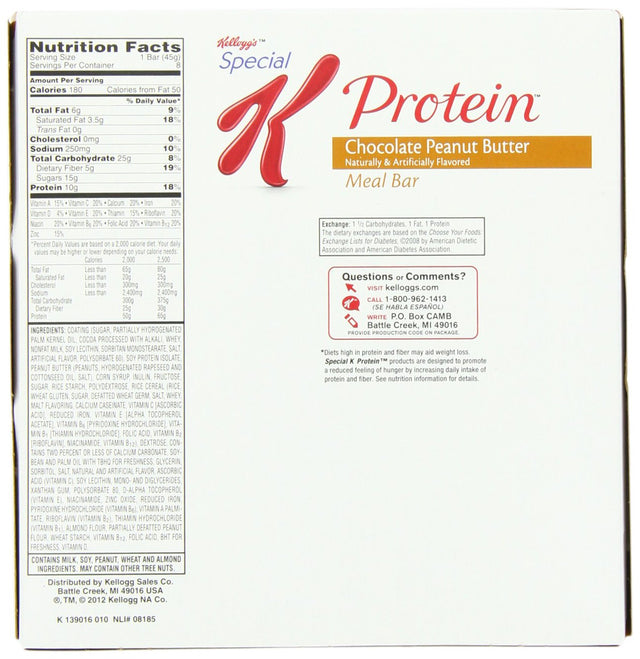 Special K Protein Bar, Chocolate Peanut Butter, 1.59-Ounce Packages (Pack of 16)