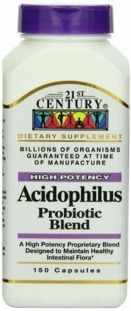 21St Century Acidophilus Probiotic Blend Capsules, 150 Ct, 3-Pack