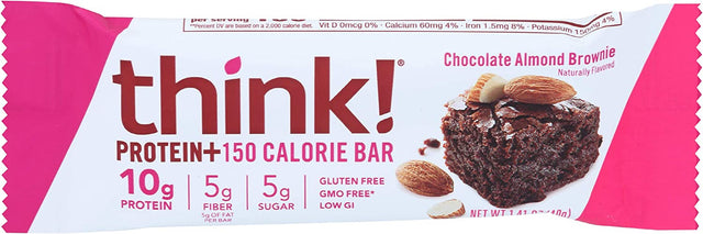 Think! Protein 150 Bar, Chocolate Almond Brownie, 1.41 Oz (126500)