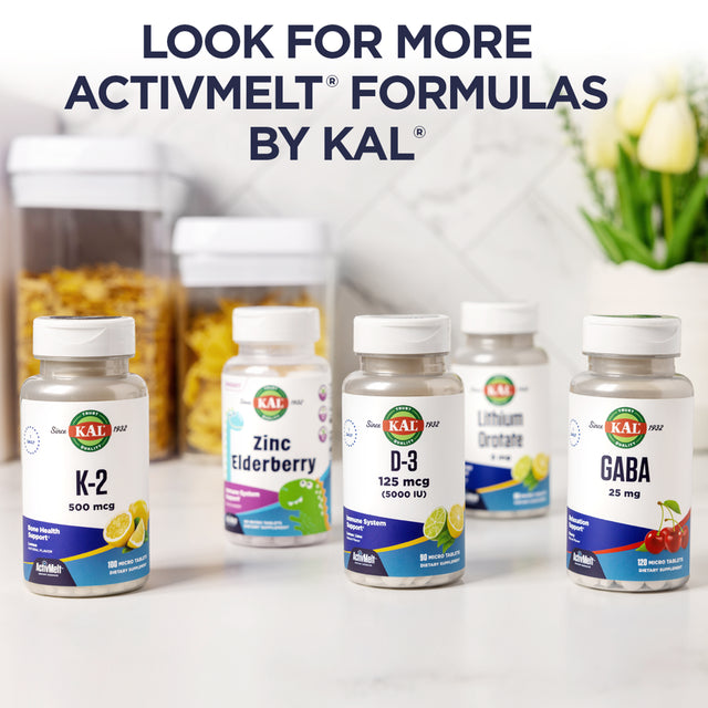 KAL Trace Minerals, 10 Mg Mineral Supplements, Natural Lime Flavor Trace Minerals Supplements, Instant Dissolve Activmelt Tablets for Optimal Trace Mineral Absorption, 90 Servings, 90 Micro Tablets