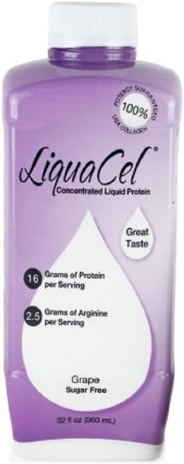 Global Health Products Liquacel Liquid Protein 32 Ounces Grape